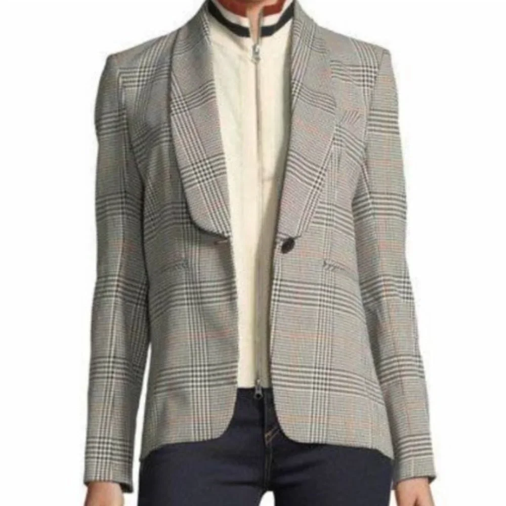 Veronica Beard Plaid Eva Dickey Jacket Blazer Size 8 - Picture 2 of 13